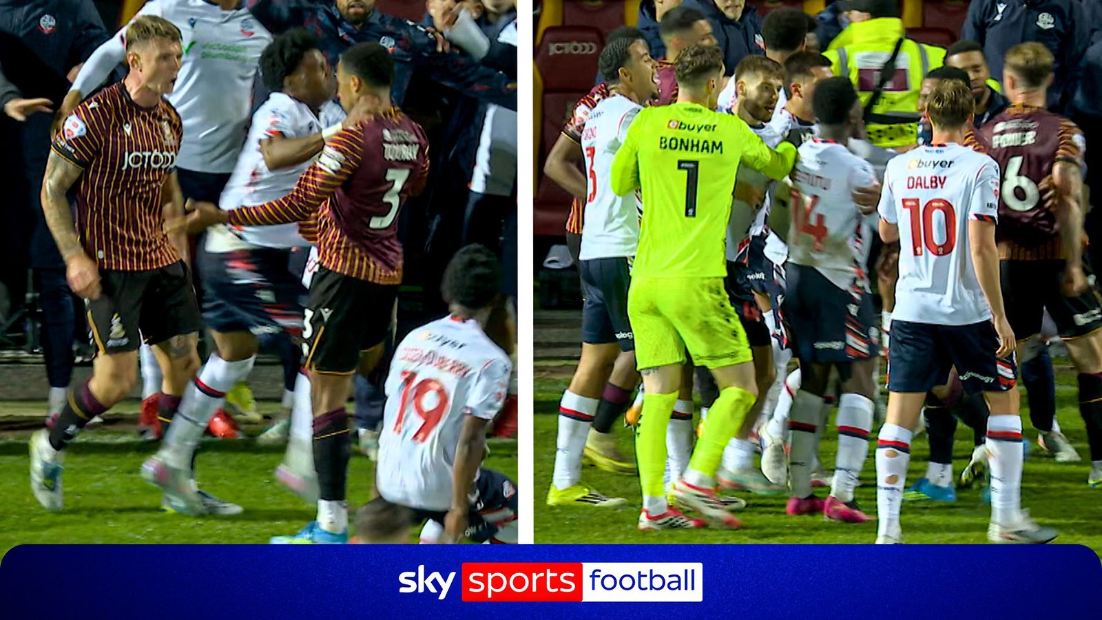 Chaos Erupts in Bradford-Bolton Playoff Semi-Final Clash