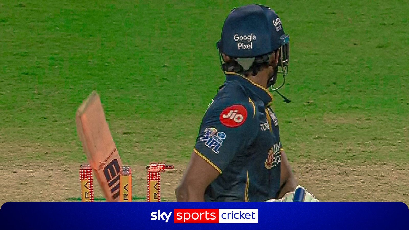 Unbelievable Dismissal: Sudharsan's Bat Drops on Wickets