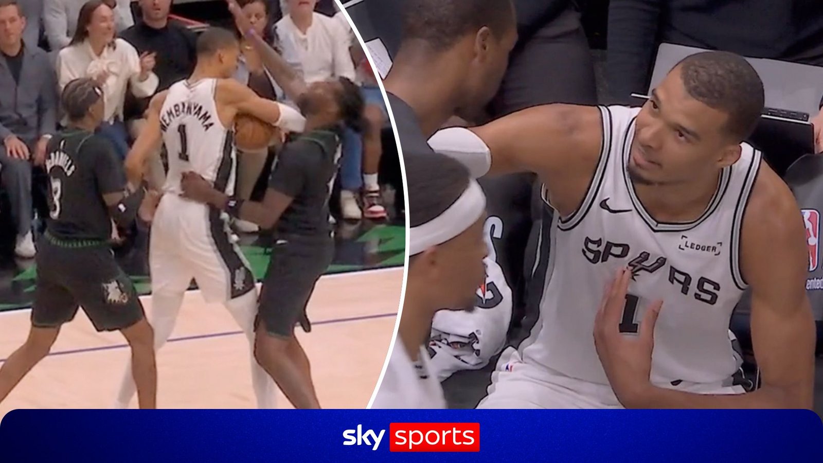 Wembanyama Ejected After Controversial Elbow as Spurs Fall