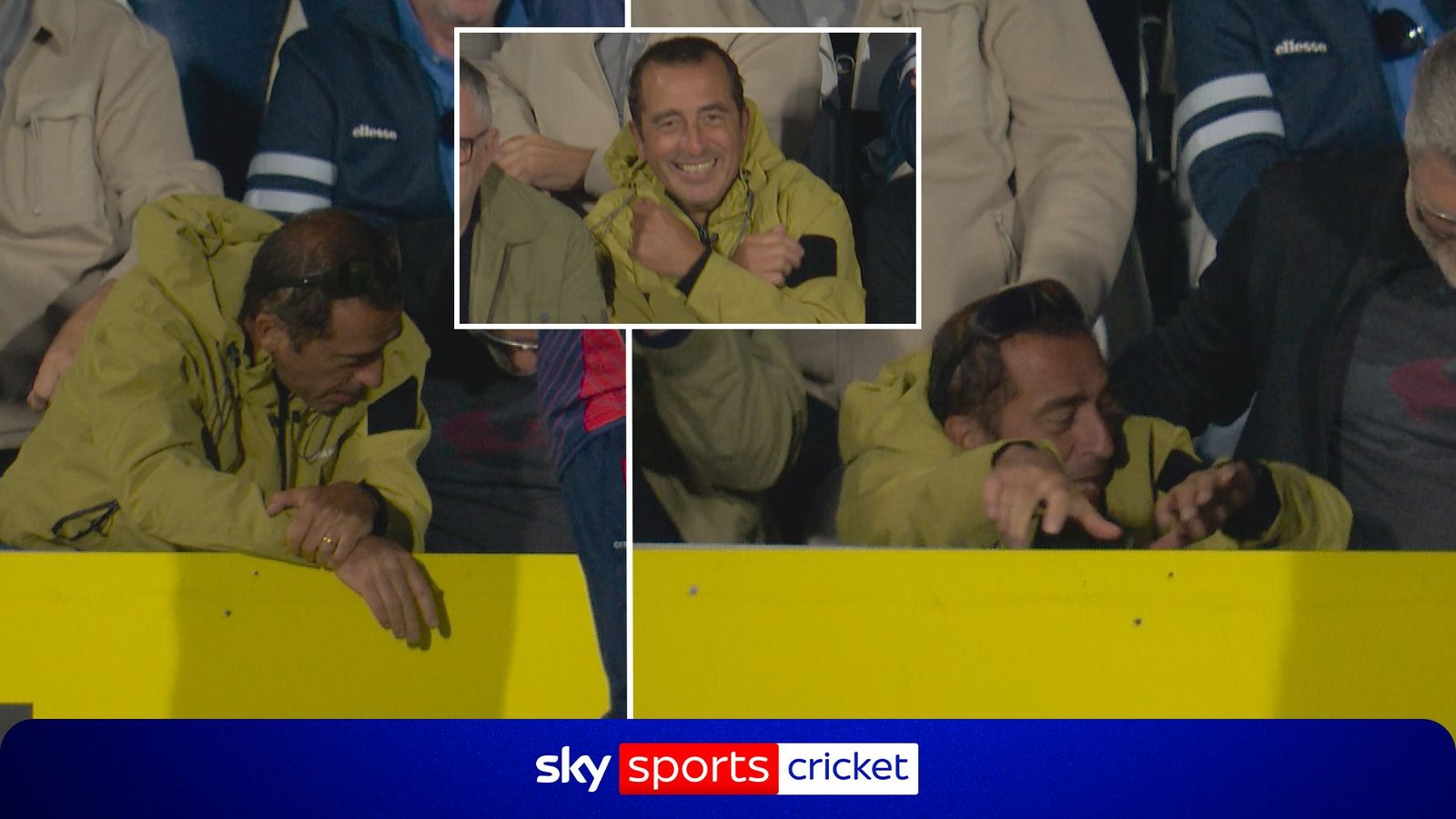Commentators Amused as Fan Takes a Tumble at Match