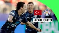 Paraguay Triumphs Over Turkey Despite Almiron's Red Card